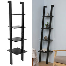 Load image into Gallery viewer, 4 Tier Ladder Shelving Display Bookshelf Wall Shelf Storage
