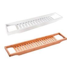 Load image into Gallery viewer, Bamboo Wood Bath Bathtub Rack Storage Tray Holder
