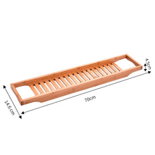 Load image into Gallery viewer, Bamboo Wood Bath Bathtub Rack Storage Tray Holder