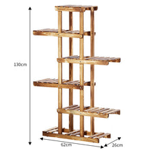 Load image into Gallery viewer, 6 Tier Wood Plant Stand Corner Display Shelf Ladder