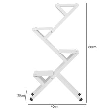 Load image into Gallery viewer, 4 Tier Z-Shape Pot Plant Stand Garden Decor Flower Rack Shelf