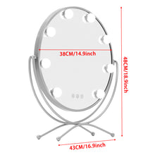 Load image into Gallery viewer, Round Vanity Mirror with LED Lights