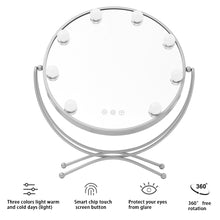 Load image into Gallery viewer, Round Vanity Mirror with LED Lights