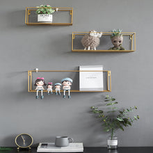 Load image into Gallery viewer, Metal Wall Shelf Floating Storage Display Rack Shelving