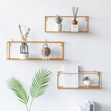 Load image into Gallery viewer, Metal Wall Shelf Floating Storage Display Rack Shelving