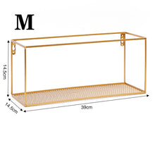 Load image into Gallery viewer, Metal Wall Shelf Floating Storage Display Rack Shelving