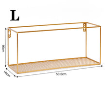 Load image into Gallery viewer, Metal Wall Shelf Floating Storage Display Rack Shelving