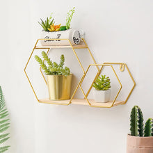 Load image into Gallery viewer, Wall Floating Shelf Display Storage Rack Plant Stand