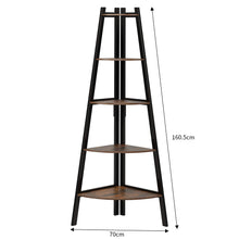 Load image into Gallery viewer, 5 Tier Triangle Foldable Plant Stand Rack Ladder Shelf