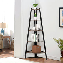 Load image into Gallery viewer, 5 Tier Triangle Foldable Plant Stand Rack Ladder Shelf