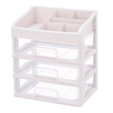 Load image into Gallery viewer, Plastic Makeup Organizer with 3 Drawers