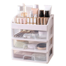 Load image into Gallery viewer, Plastic Makeup Organizer with 3 Drawers