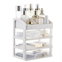 Load image into Gallery viewer, Plastic Makeup Organizer with 3 Drawers