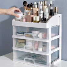 Load image into Gallery viewer, Plastic Makeup Organizer with 3 Drawers