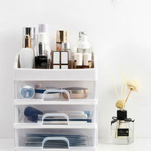 Load image into Gallery viewer, Plastic Makeup Organizer with 3 Drawers