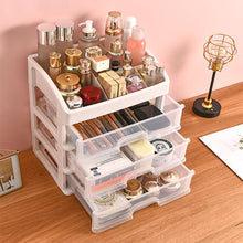 Load image into Gallery viewer, Plastic Makeup Organizer with 3 Drawers