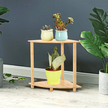 Load image into Gallery viewer, 2 Tier Corner Plant Stand Flower Pot Display Storage
