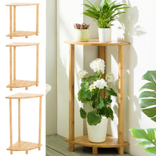 Load image into Gallery viewer, 2 Tier Corner Plant Stand Flower Pot Display Storage