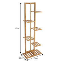 Load image into Gallery viewer, Wooden Plant Stand Flower Pots Holder Rack Shelf Stairs