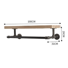 Load image into Gallery viewer, Wall Mounted Hanging Clothes Rack Bathroom Shelf