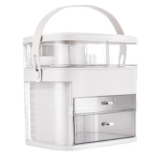 Load image into Gallery viewer, Plastic Makeup Storage Box with LED Light