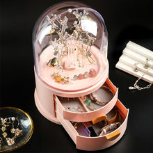 Load image into Gallery viewer, Dust-free Jewellery Storage Box with Tree Stand
