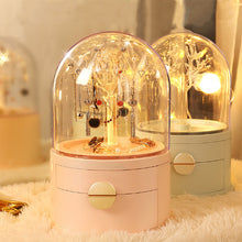 Load image into Gallery viewer, Dust-free Jewellery Storage Box with Tree Stand