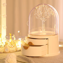 Load image into Gallery viewer, Dust-free Jewellery Storage Box with Tree Stand