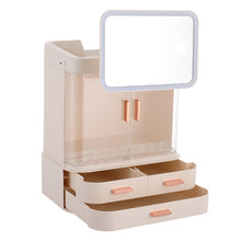 Load image into Gallery viewer, Large Capacity Makeup Organizer LED mirror with /wIthout Tank