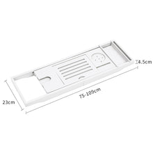 Load image into Gallery viewer, Bamboo Wooden Bath Tub Rack Bathroom Shelf Tray Storage Shelf
