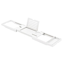 Load image into Gallery viewer, Bamboo Wooden Bath Tub Rack Bathroom Shelf Tray Storage Shelf