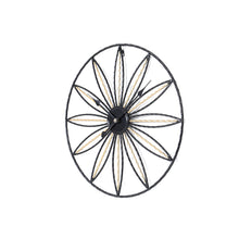 Load image into Gallery viewer, Large Wall Clock Art Metal Flower Shape Silent Clock Home Office Decorate
