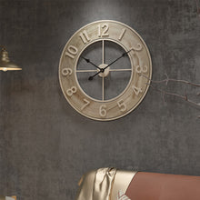 Load image into Gallery viewer, 60CM Large Wood Numeral Wall Clock