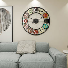 Load image into Gallery viewer, 50CM American Vintage Metal Wall Clock
