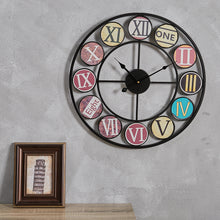 Load image into Gallery viewer, 50CM American Vintage Metal Wall Clock