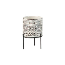 Load image into Gallery viewer, Ceramic Plant Decor Vase Stand + Iron Rack Garden Home Flower Pot Holder
