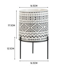 Load image into Gallery viewer, Ceramic Plant Decor Vase Stand + Iron Rack Garden Home Flower Pot Holder