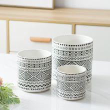 Load image into Gallery viewer, Ceramic Plant Decor Vase Stand + Iron Rack Garden Home Flower Pot Holder