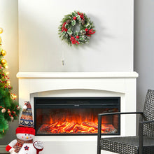 Load image into Gallery viewer, 35cm LED Christmas Wreath Artificial Pine, Pine Cone & Berry Xmas Garland