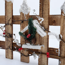 Load image into Gallery viewer, Christmas Wooden Decorative Tree Fence Xmas Tree Border, SW0335