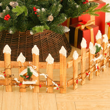 Load image into Gallery viewer, Christmas Wooden Decorative Tree Fence Xmas Tree Border, SW0335