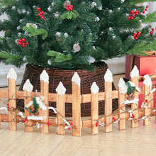Load image into Gallery viewer, Christmas Wooden Decorative Tree Fence Xmas Tree Border, SW0335