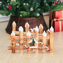 Load image into Gallery viewer, Christmas Wooden Decorative Tree Fence Xmas Tree Border, SW0335