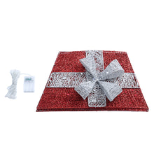 Load image into Gallery viewer, Livingandhome Square Christmas Tree Collar Basket Decor with Bow Tie, SW0340