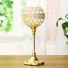 Load image into Gallery viewer, Crystal Glass Tea Light Holder Candle Stand Centerpieces Christmas Wedding Party