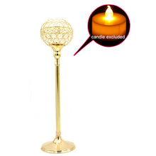 Load image into Gallery viewer, Crystal Glass Tea Light Holder Candle Stand Centerpieces Christmas Wedding Party