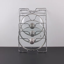 Load image into Gallery viewer, Kitchen Wall Hanging Pot Cover Rack 5-Layer Pot Lid Storage Rack Metal