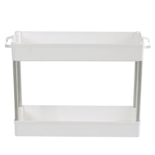 Load image into Gallery viewer, Slim 2 Tier Slide Out Kitchen Bathroom Storage Trolley Cart Rack Holder Home