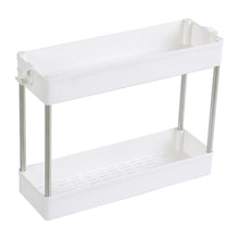 Load image into Gallery viewer, Slim 2 Tier Slide Out Kitchen Bathroom Storage Trolley Cart Rack Holder Home