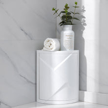 Load image into Gallery viewer, Shower Rack Corner Shelf Plastic Bathroom Corner Shelves White Bathroom Organiser